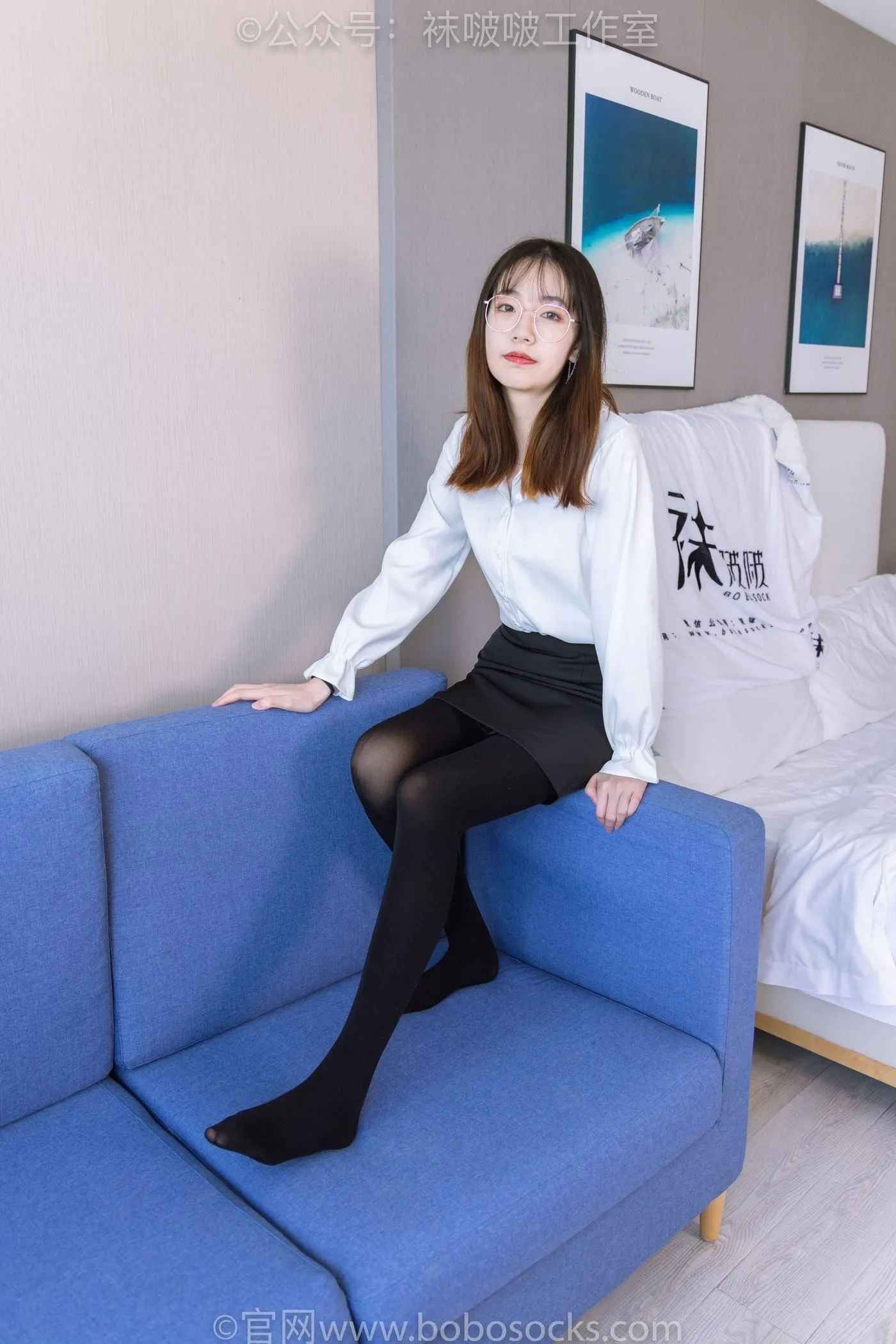 [BoBoSocks袜啵啵]NO.090 小甜豆-高跟鞋、厚黑丝 [140P]插图